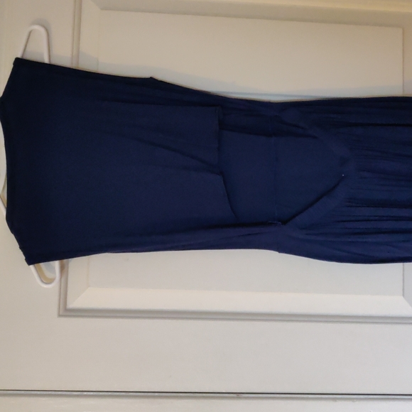 Blue Fishtail Backless Dress - Picture 3 of 3